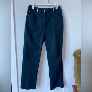 St. John Black Straight Leg Women's Jeans